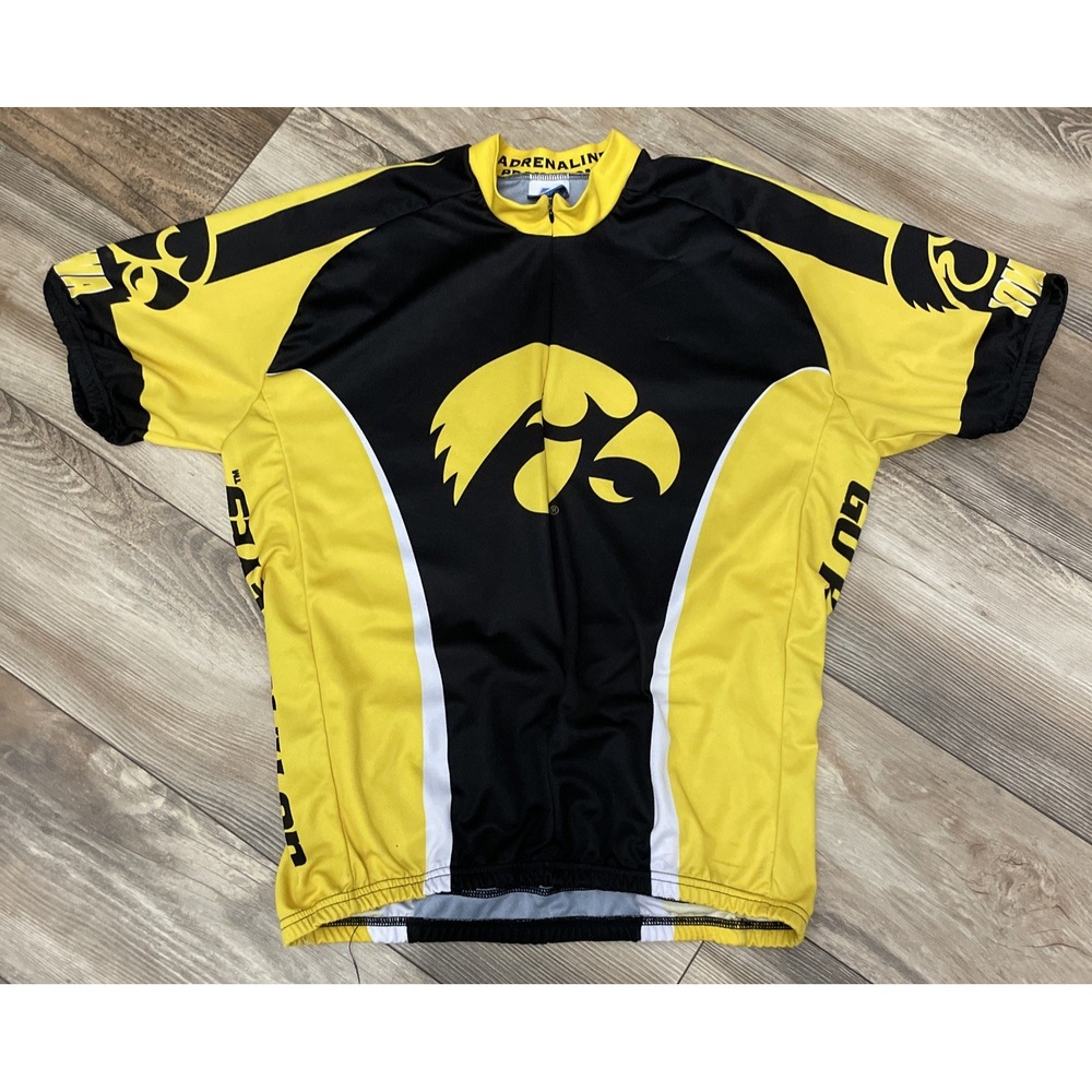 Iowa Hawkeyes Cycling Jersey‎ Shirt XXL Adrenaline Promotions Biking